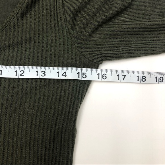 Express Ribbed Green Button Front MIdi Dress Size S/P - Picture 11 of 13